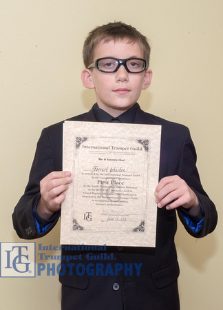 Forrest Johnston, winner, under 14 division youth solo competition