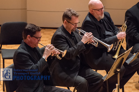 OKC Philharmonic trumpet section: Karl Sievers, Jay Wilkinson, Michael Anderson and Michael Mann