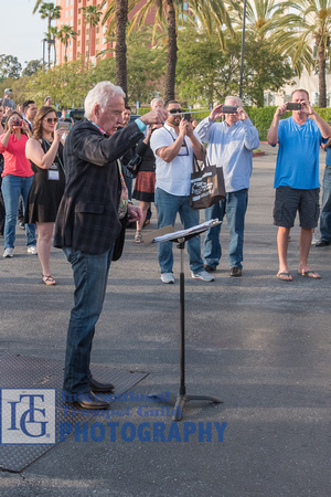 Doc Severinsen conducts the World Record Fanfare group on the Olympic Fanfare.